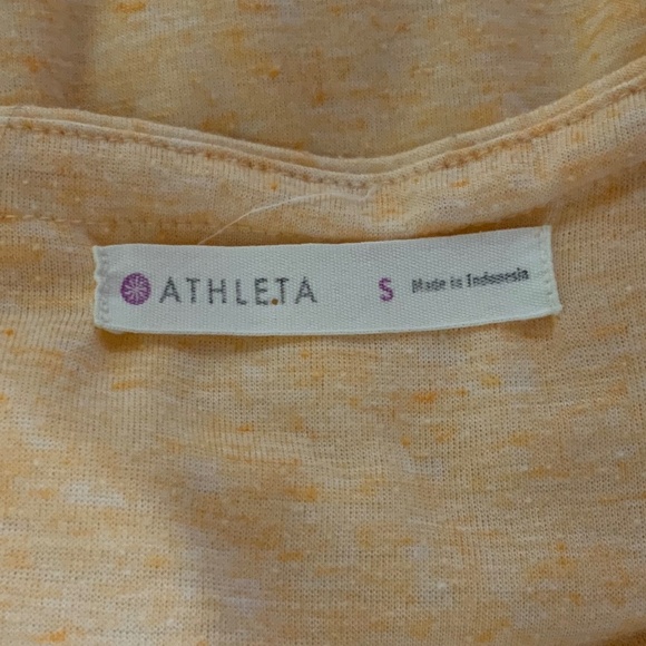 Athleta Vida Tiger Lily Orange Linen Sleeveless Dress Size Small - Picture 5 of 7